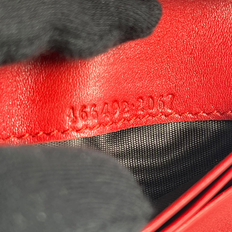 GUCCI GG Marmont Bifold Compact Wallet - Red 