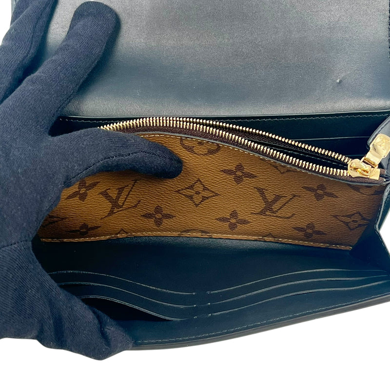 Louis Vuitton Monogram Canvas Reverse Portefeuille Sarah Dauphine Long Wallet - Brown 
