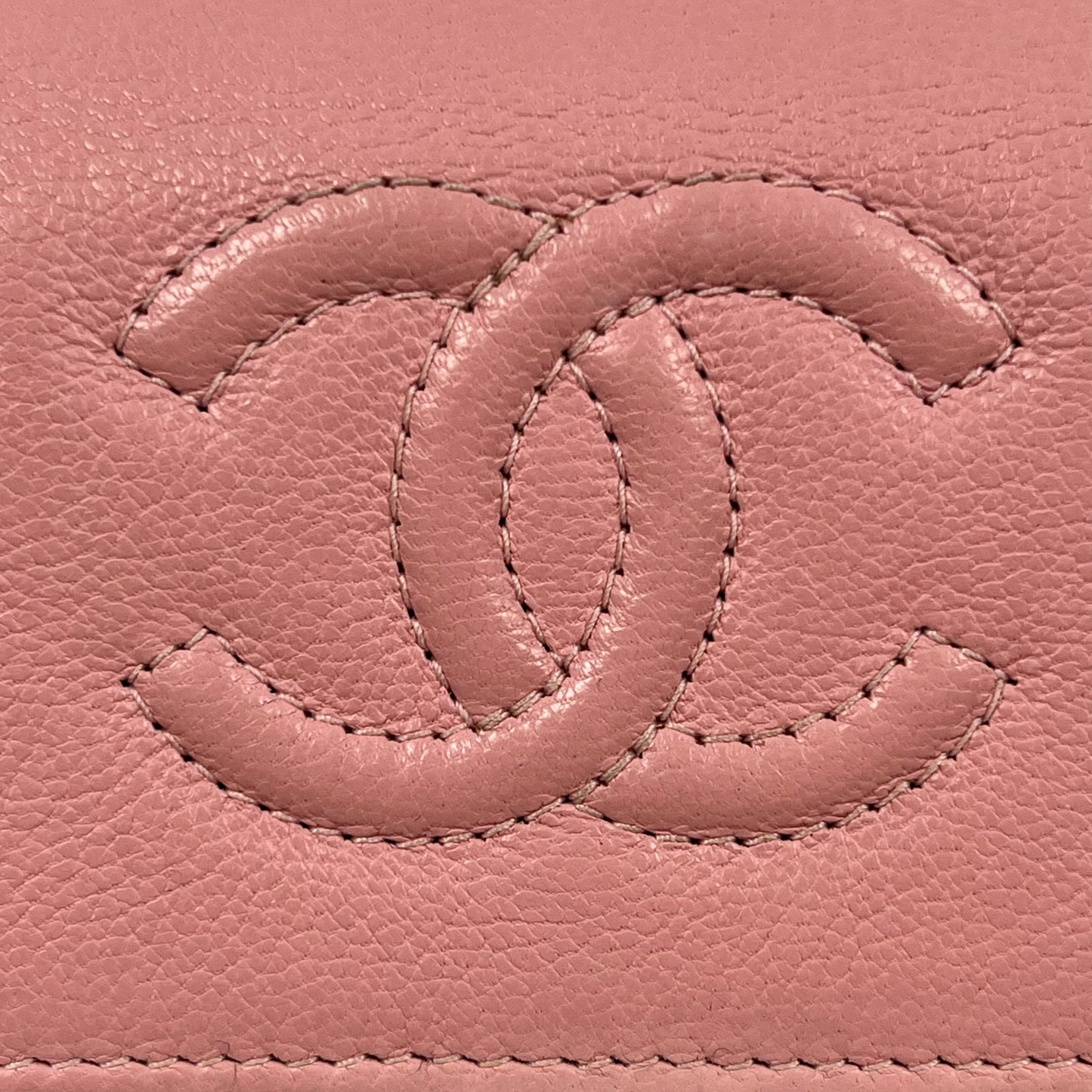 CHANEL キャビアスキン 長財布 ロングウォレット - ピンク