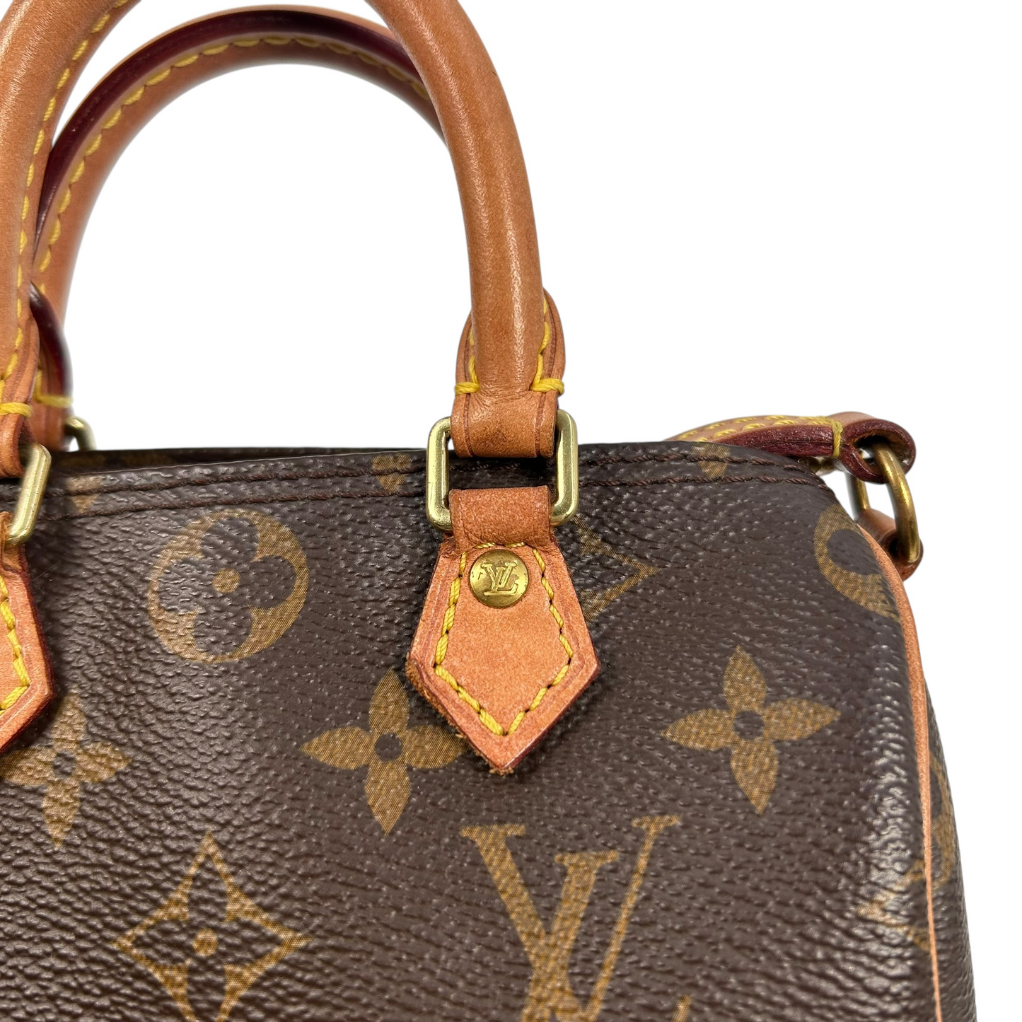 Louis Vuitton モノグラム キャンバス ナノ スピーディ ミニバッグ ショルダーバッグ - ブラウン