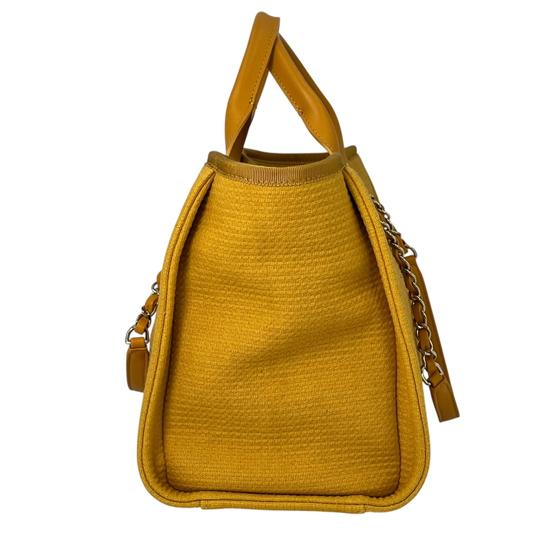 CHANEL ドーヴィル キャンバス トートバッグ - イエロー