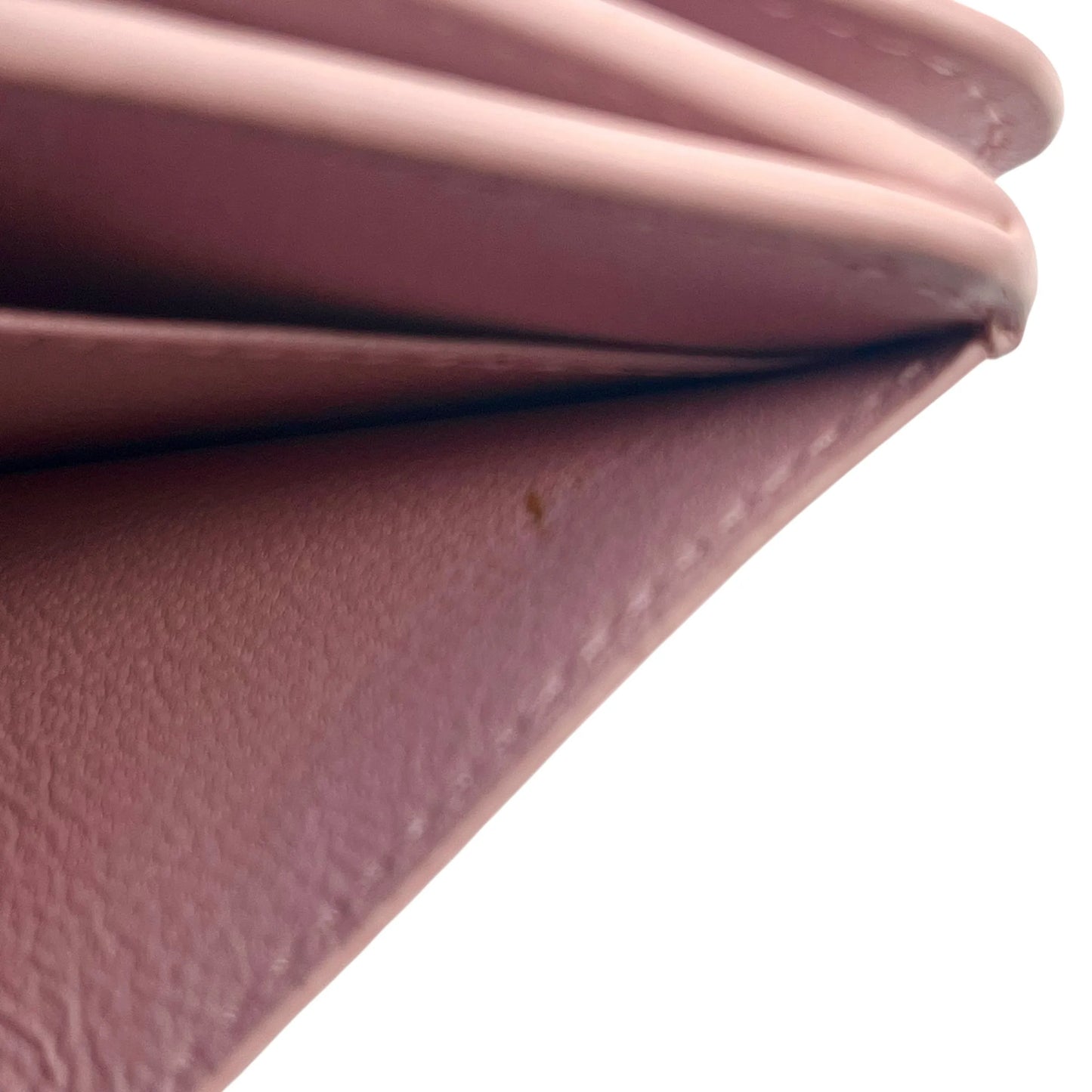 BALENCIAGA Cash Mini Leather Tri-fold Compact Wallet - Pink