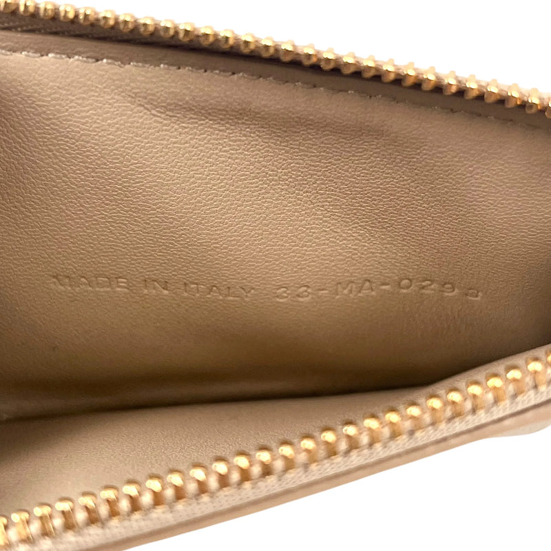 Dior Leather Coin Case and Card Case - Beige 