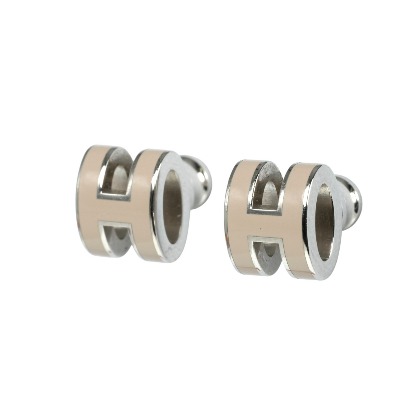 Hermès ミニポップアッシュ ピアス - ベージュ - メタル