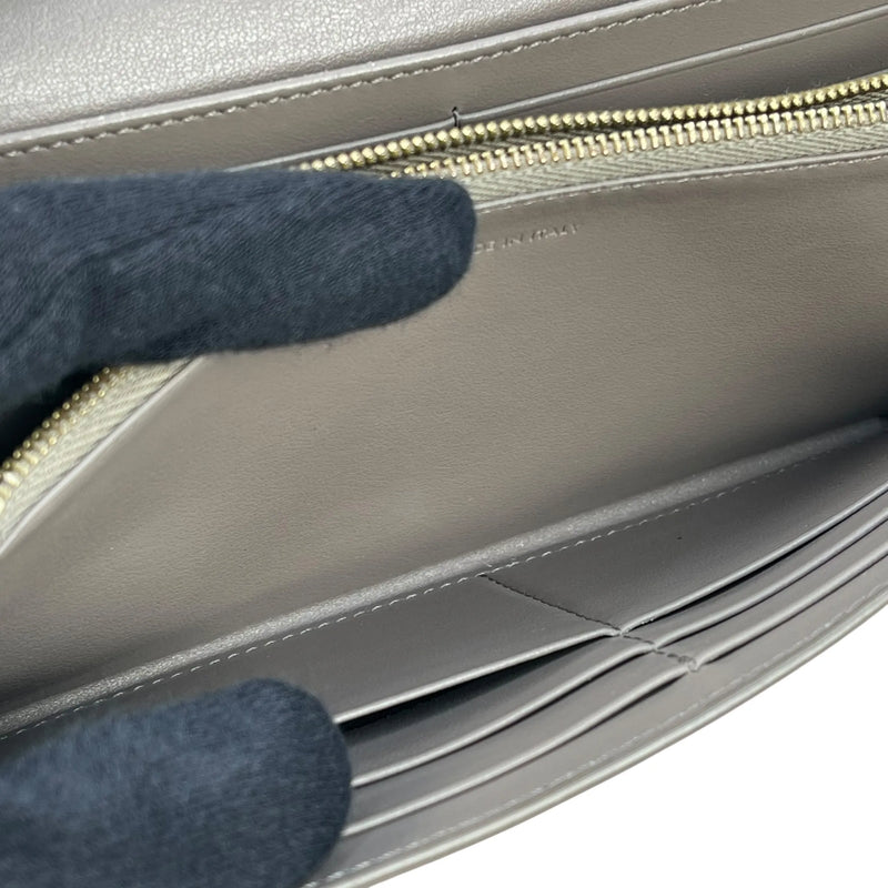 CELINE Large Flap Long Wallet - Gray 