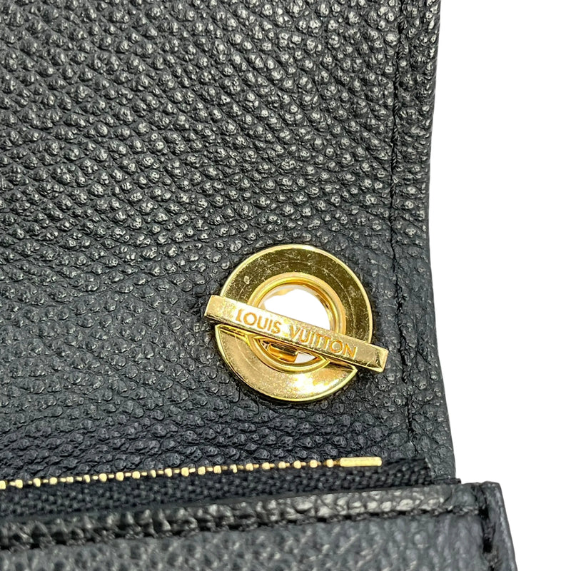 Louis Vuitton Monogram Empreinte Pochette Saint-Germain Chain Wallet - Black 