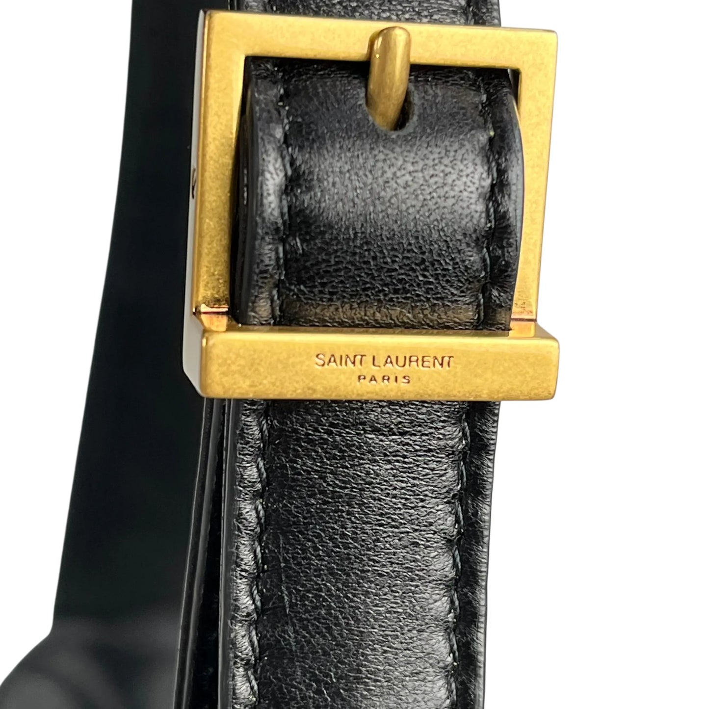 Saint Laurent Quilted Leather Hand Bag One Shoulder Bag - Black 