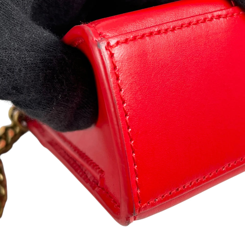 Balenciaga Hourglass Chain Shoulder Bag - Red 