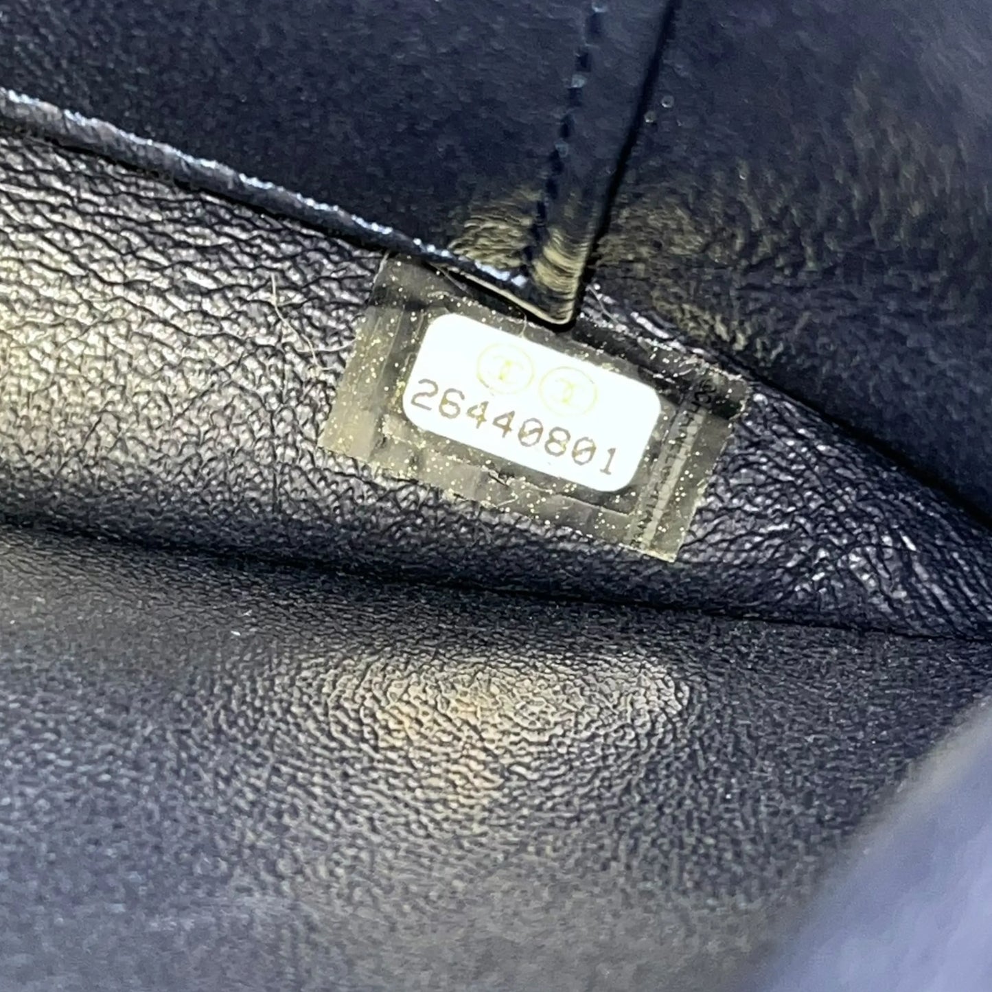 CHANEL Calfskin Matelassé Top Handle Trendy CC Handbag with Chain Shoulder Bag - Navy 