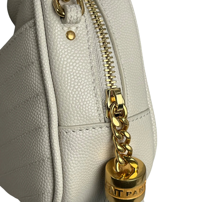 Saint Laurent Lou Mini Shoulder Bag - White 