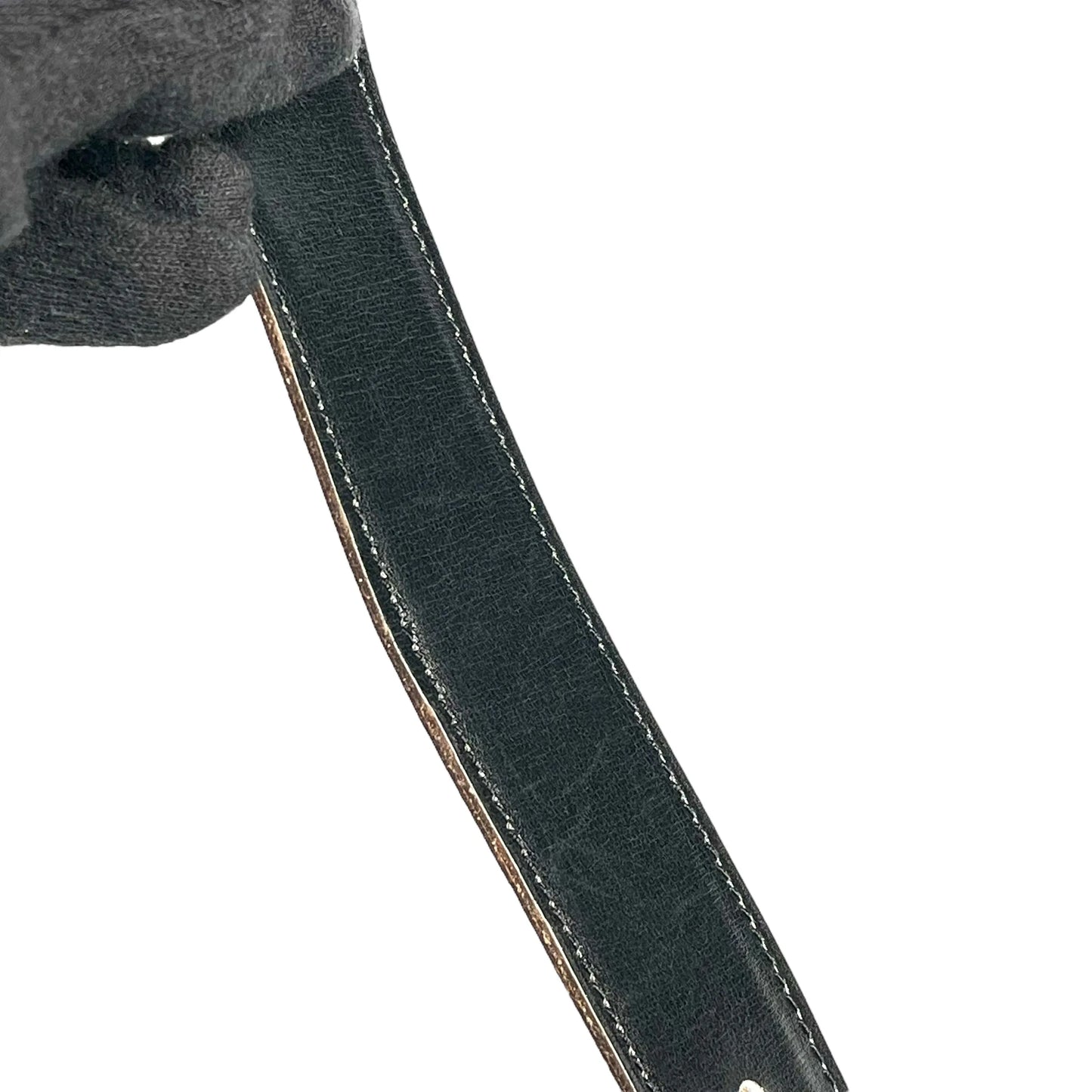 Hermès コンスタンス レザー ベルト □H刻印（2004年製）- ブラック × ブラウン