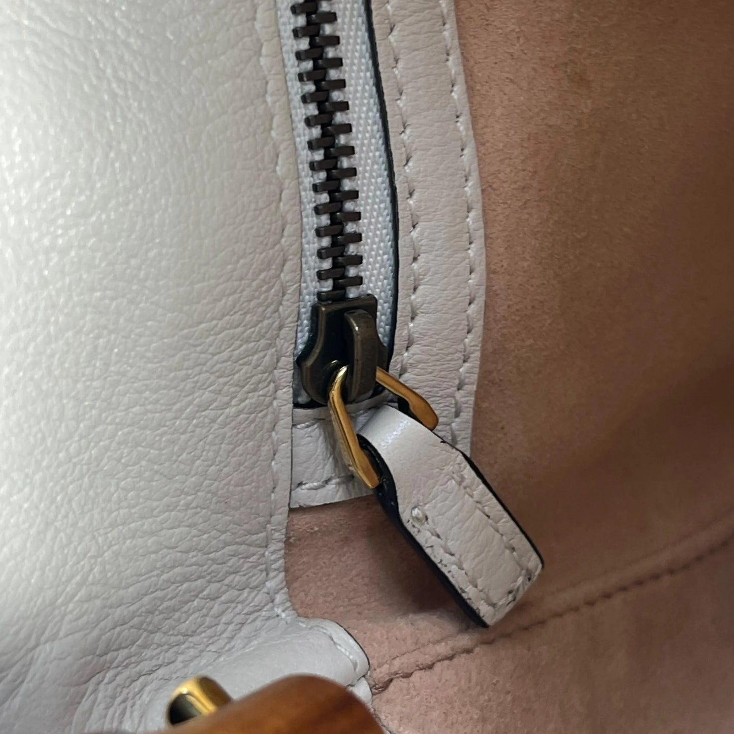 GUCCI Diana Small Hand Bag Shoulder Bag - Beige 