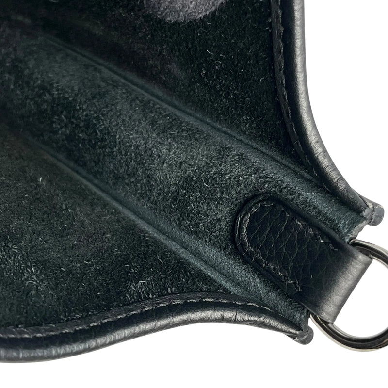 HERMES Evelyn TPM Taurillon W Stamp (Made in 2024) Shoulder Bag - Black 