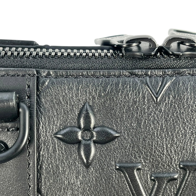 LOUIS VUITTON シティ キーポル モノグラム シール ショルダーバッグ - ブラック