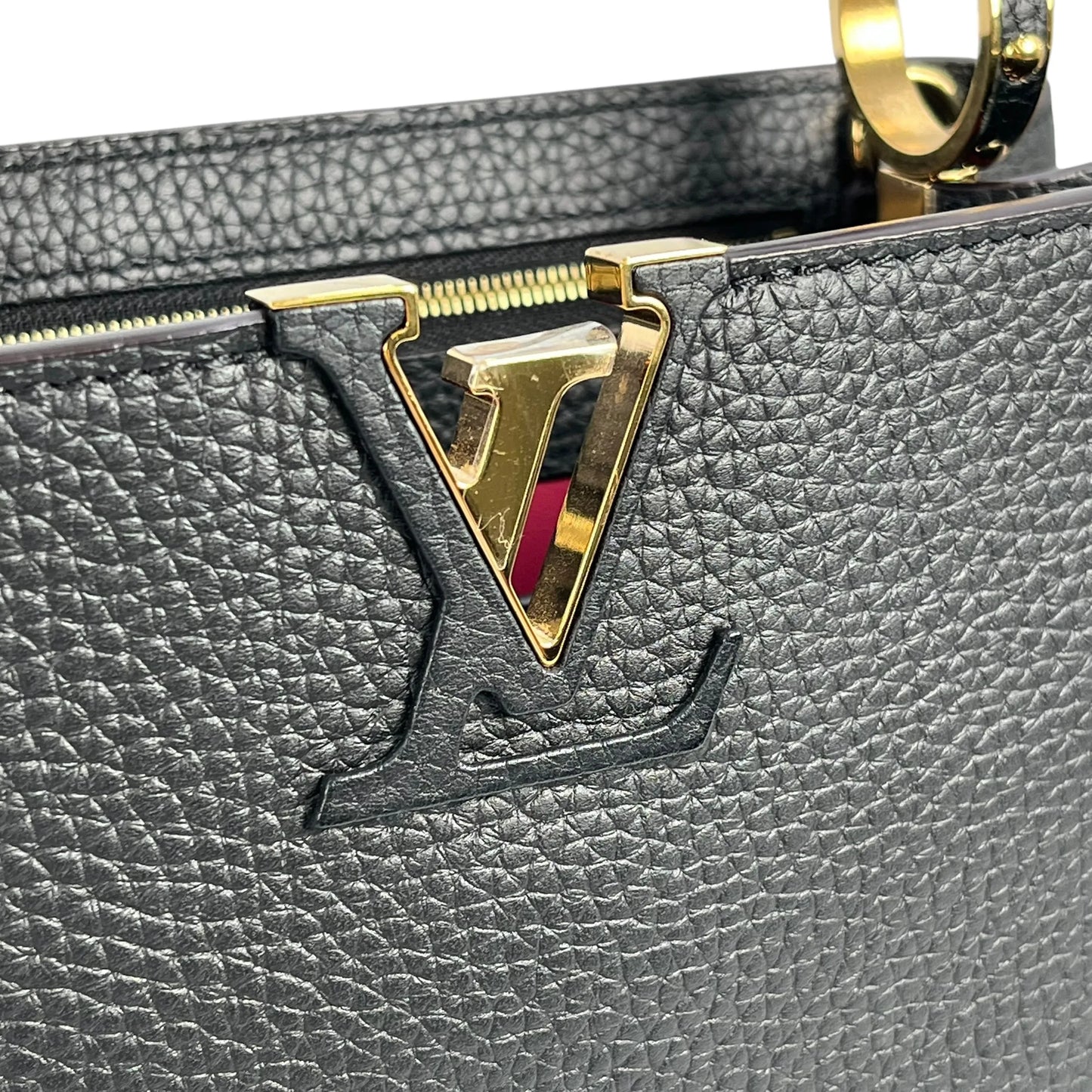 LOUIS VUITTON Capucines BB Handbag/Shoulder Bag - Black 