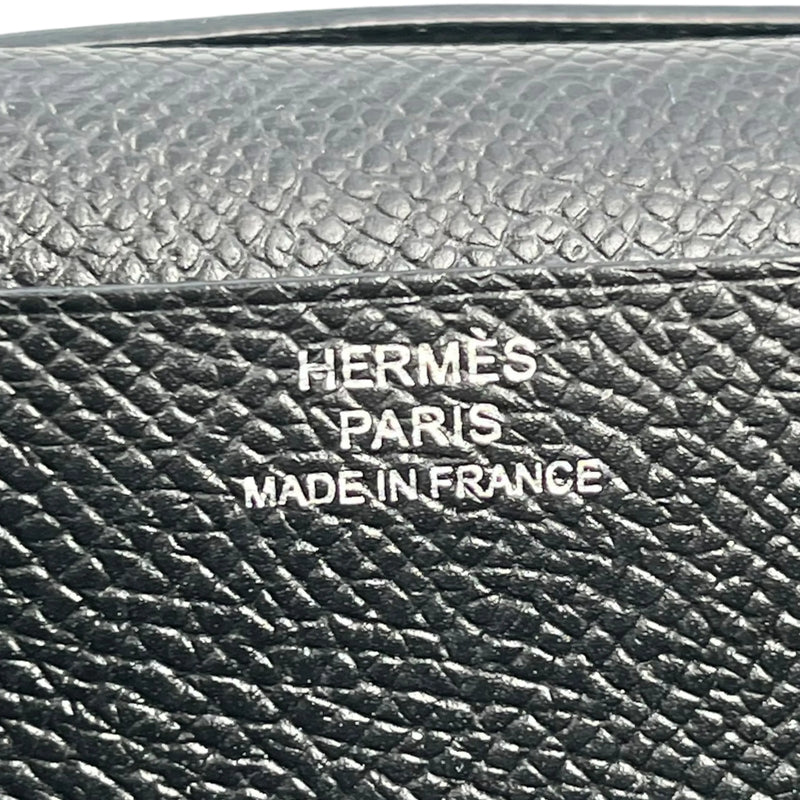 HERMES Bearn Souffle Epsom Leather Long Wallet (2014) - Black (R Stamp) 