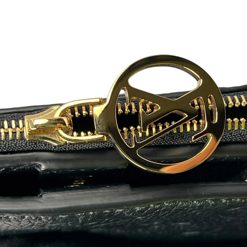 Louis Vuitton Monogram Empreinte Bifold Wallet, Compact Wallet, and Coin Case - Black 