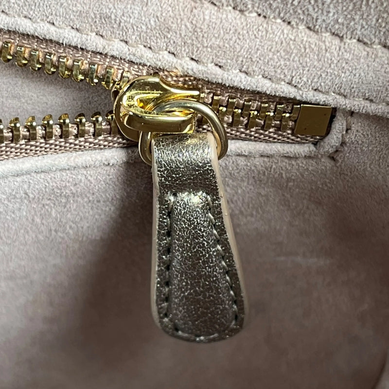 Christian Dior Lady Dior Cannage Calfskin Handbag/Shoulder Bag - Gold