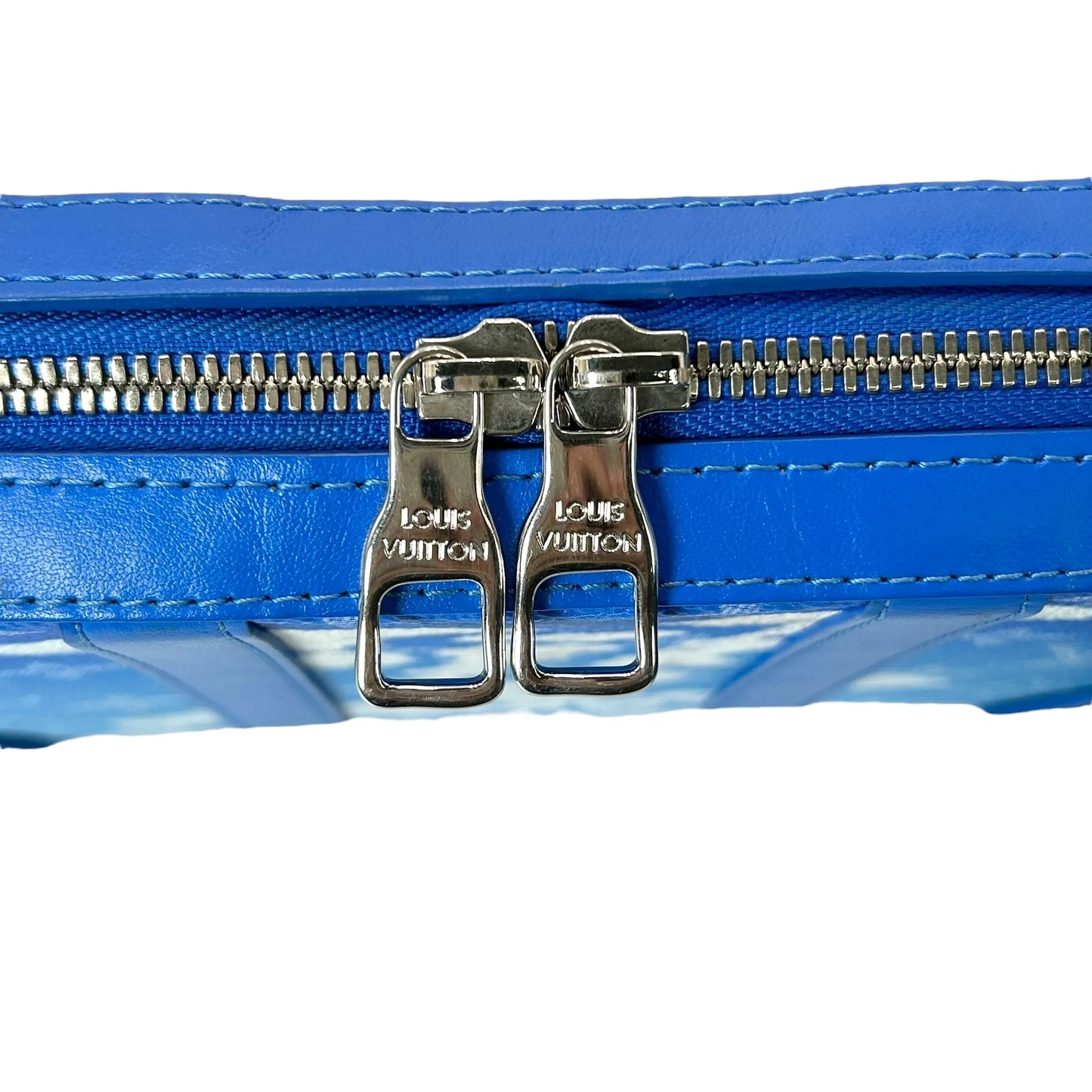 LOUIS VUITTON Soft Trunk Monogram LV Clouds Shoulder Bag - Blue 