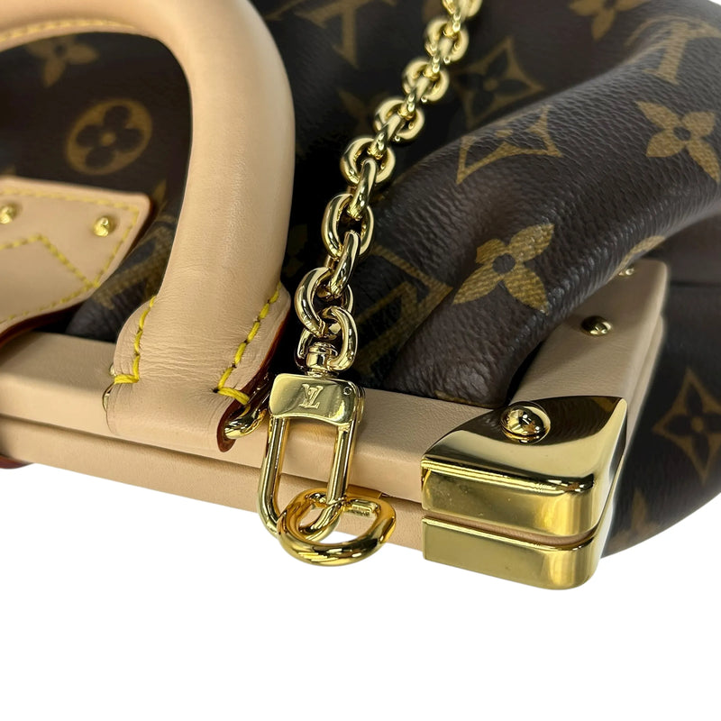 LOUIS VUITTON クラッチ モノグラムキャンバス ハンドバッグ - ブラウン