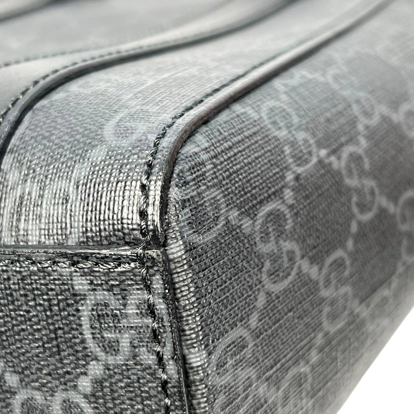 GUCCI GGスプリーム ミニハンドバッグ ショルダーバッグ - ブラック