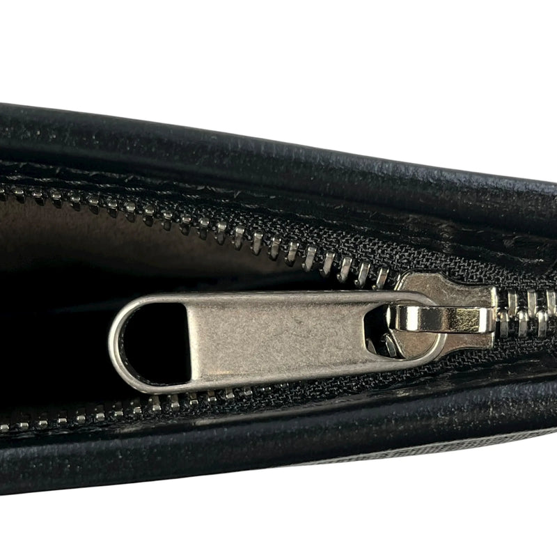 GUCCI GGスプリームキャンバス インターロッキングG クラッチバッグ - ブラック