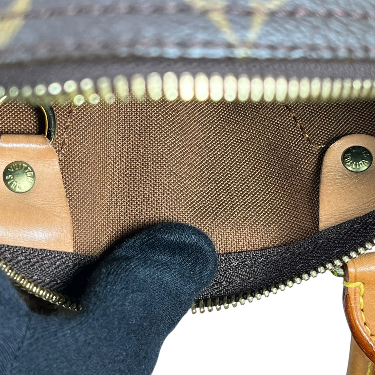 Louis Vuitton スピーディ25 モノグラム キャンバス ハンドバッグ - ブラウン