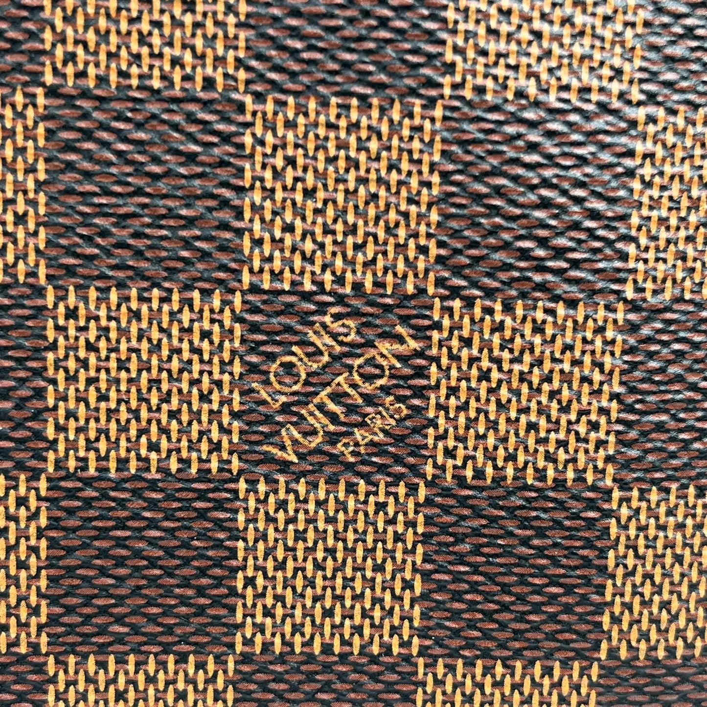 Louis Vuitton Damier Ebene Round Zip Long Wallet - Brown 