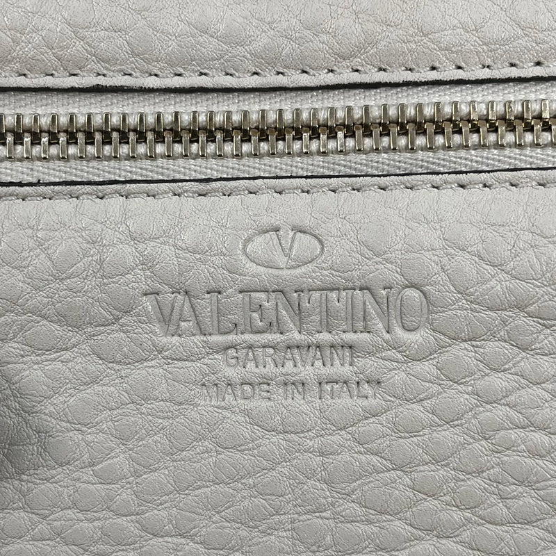 Valentino Rockstud Leather Handbag/Shoulder Bag - White 