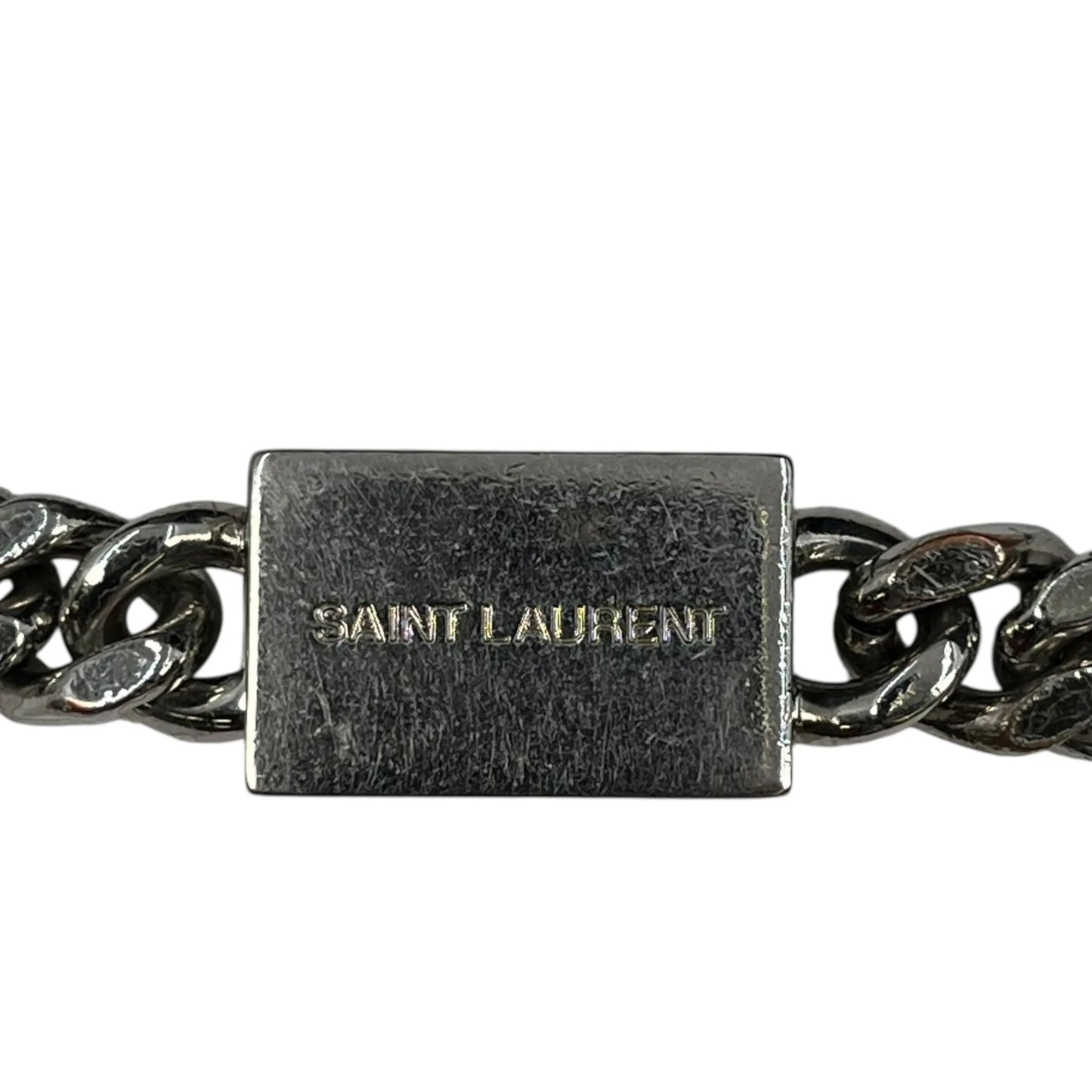 Saint Laurent ケイト タッセル ミディアム クロコダイルエンボスレザー チェーンショルダーバッグ - ブラック