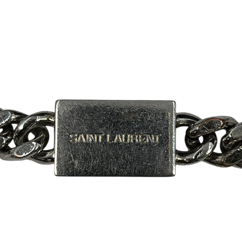 Saint Laurent ケイト タッセル ミディアム クロコダイルエンボスレザー チェーンショルダーバッグ - ブラック