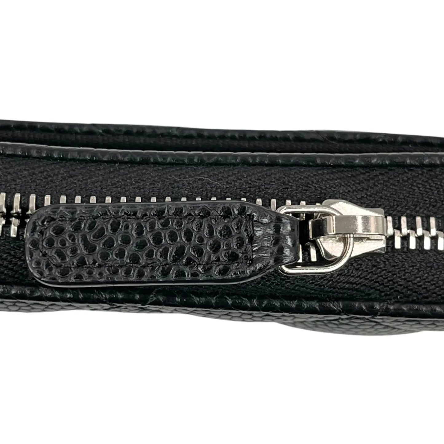 CHANEL マトラッセ キャビアスキン クラシックジップ コインケース - ブラック