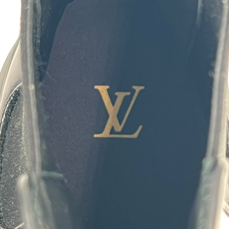Louis Vuitton Black Leather Boots Men's Shoes - Black 