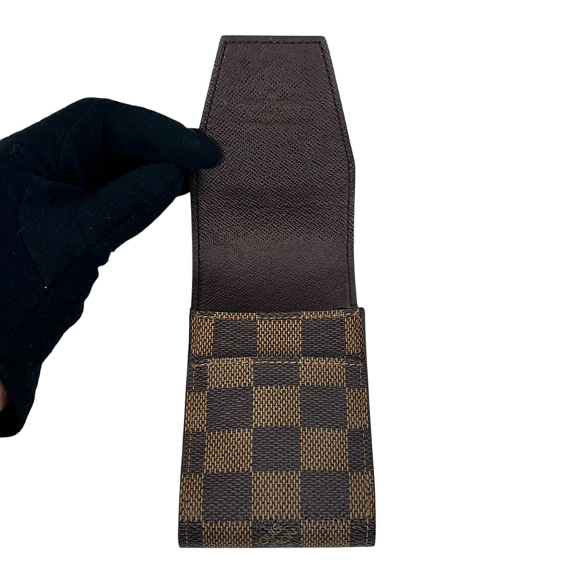 Louis Vuitton Damier Ebene Etui Cigarette Case - Dark Brown 