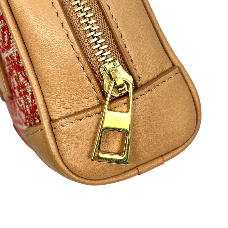 LOEWE Amazona Nano Mini Shoulder Bag - Brown and Red 