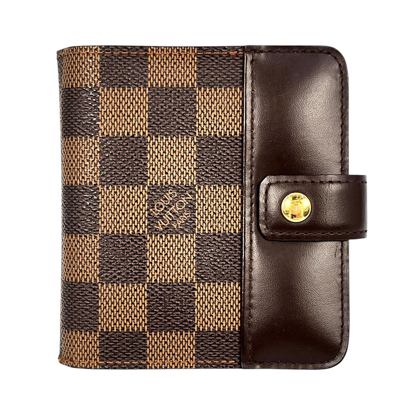 Louis Vuitton Damier Zip Bifold Compact Wallet - Brown 