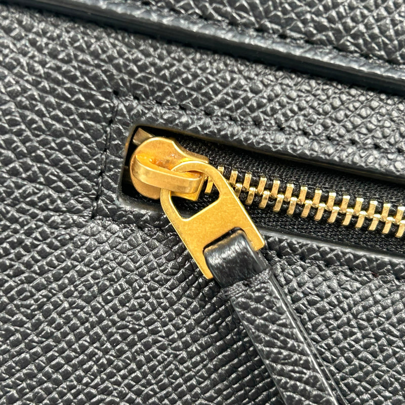 CELINE Leather Micro Beret Handbag/Shoulder Bag - Black 