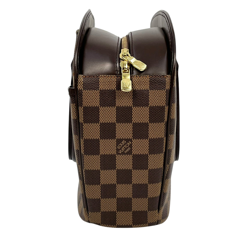 Louis Vuitton Damier Ebene Saria Horizontal Handbag - Dark Brown 