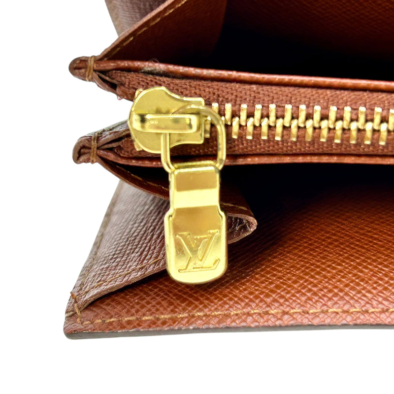 Louis Vuitton モノグラム キャンバス ポルトモネクレディ 長財布 - ブラウン