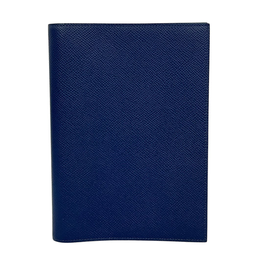 Hermès Globe-Trotter Agenda Case Book Cover U Stamp (2022) - Blue 