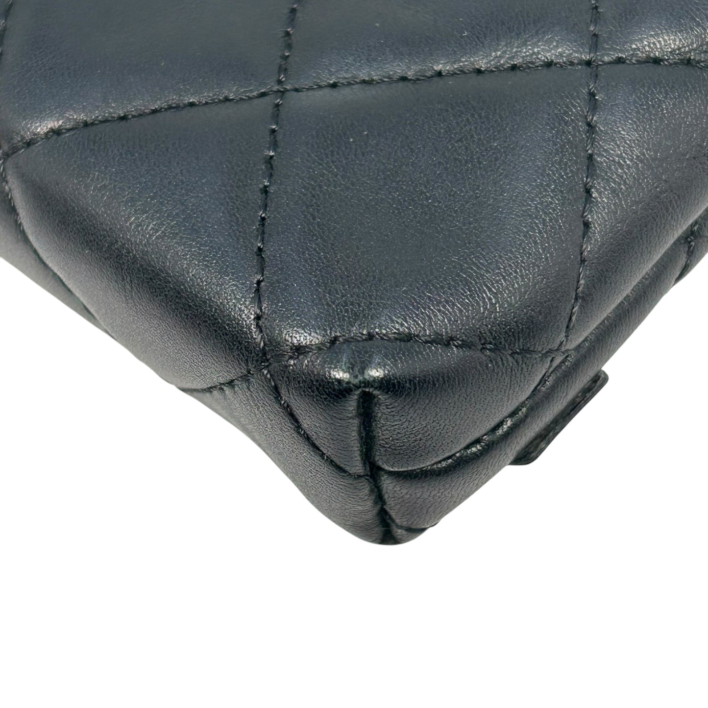 CHANEL Cambon Coco Mark Coin Case - Black 