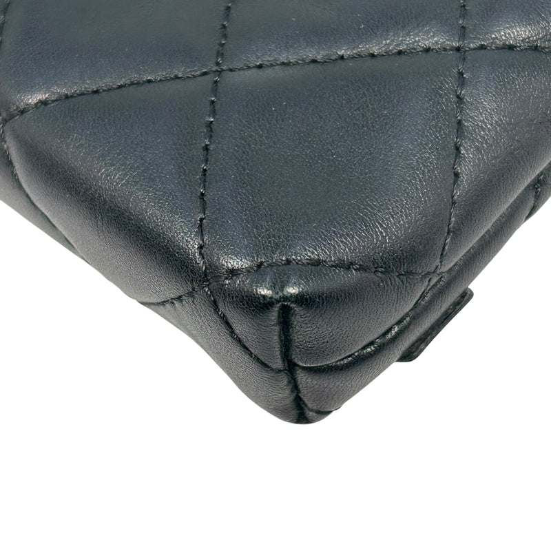CHANEL Cambon Coco Mark Coin Case - Black 