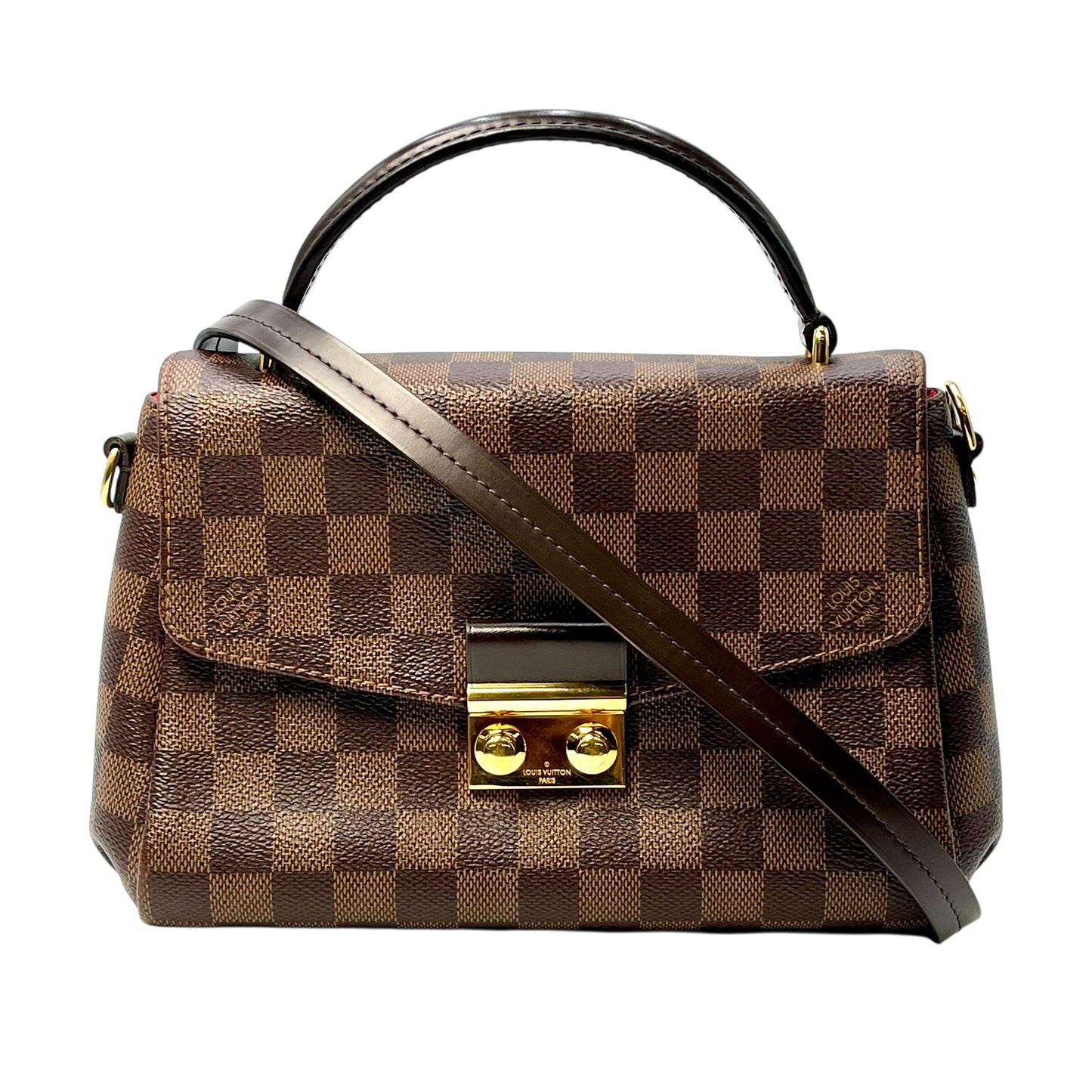 Louis Vuitton Damier Croisette PM Handbag - Dark Brown 