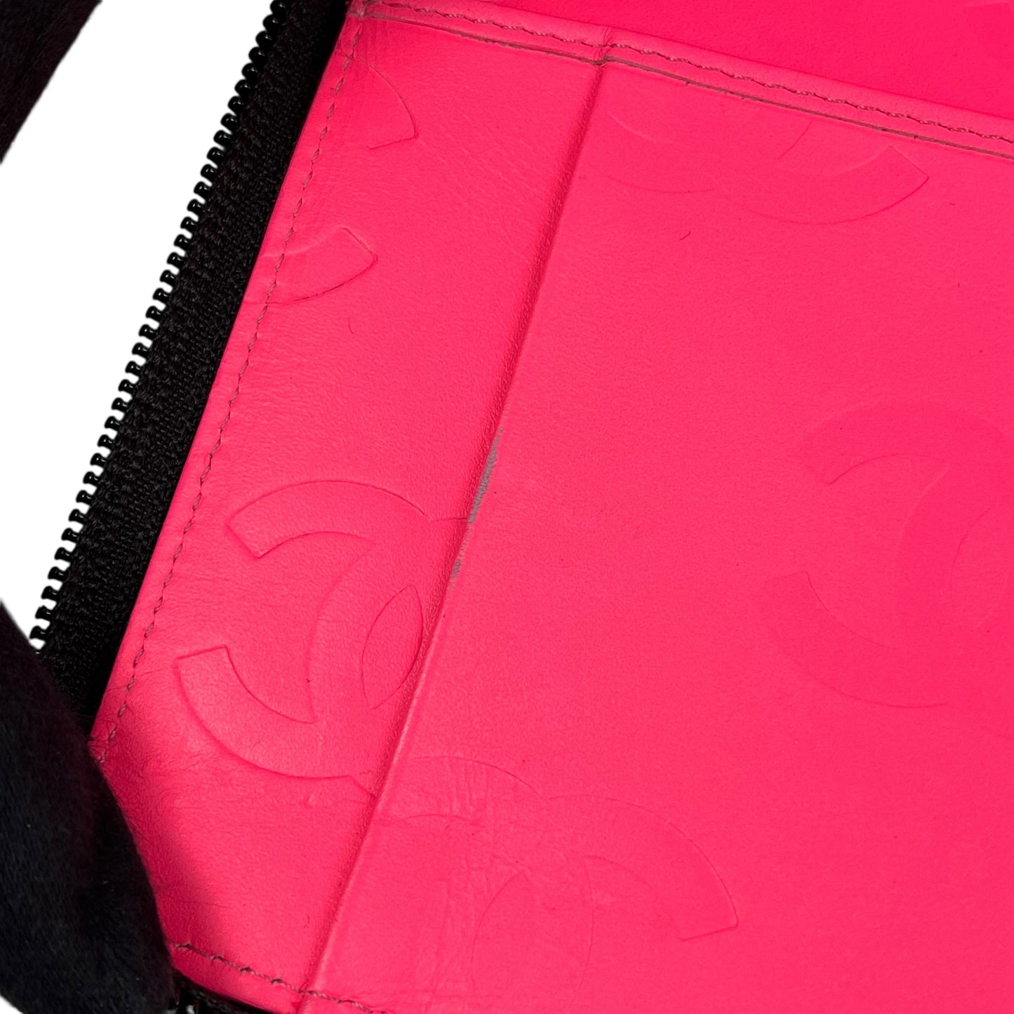 CHANEL Cambon Calfskin Long Wallet - Black 