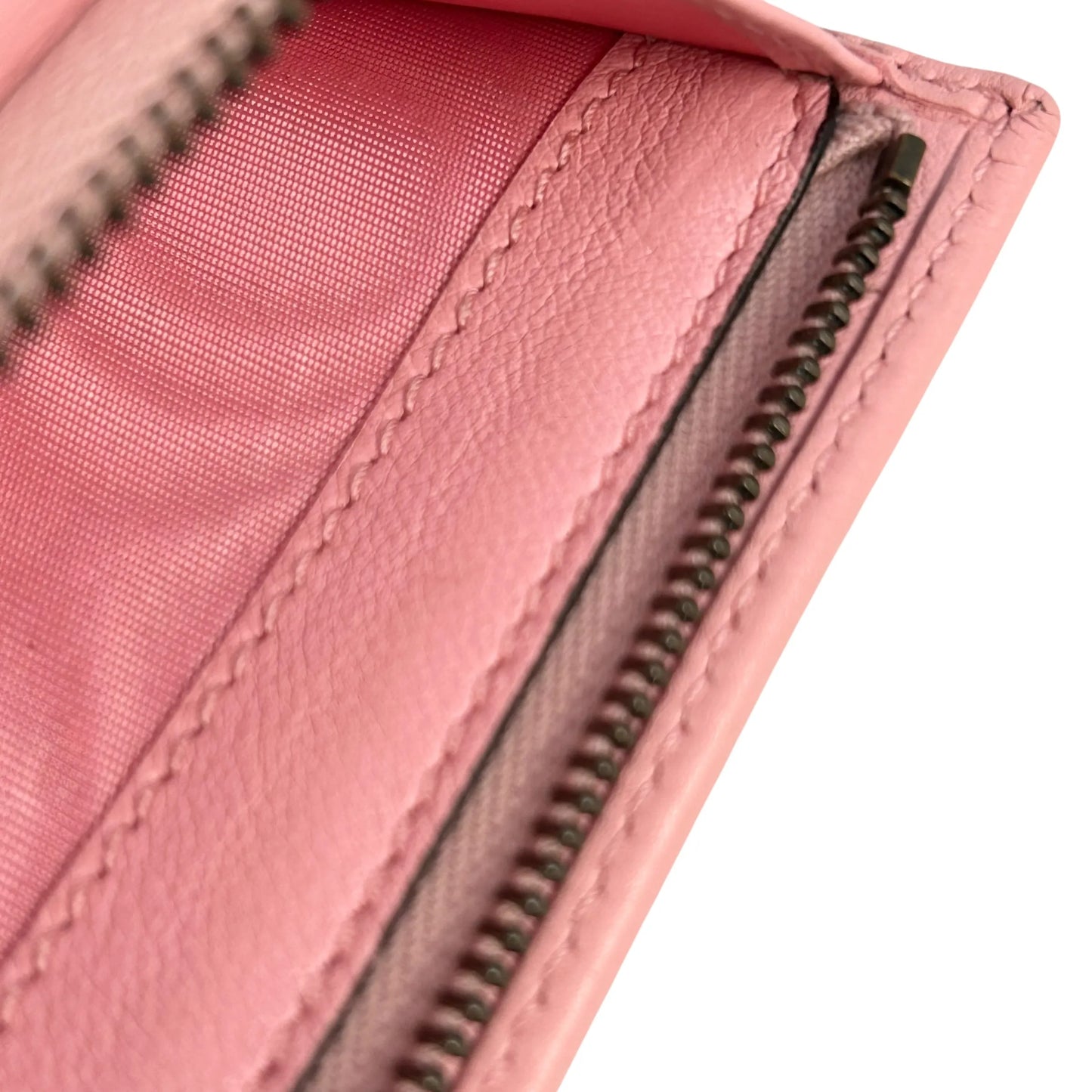 GUCCI GG Marmont Bamboo Tri-fold Compact Wallet - Pink 