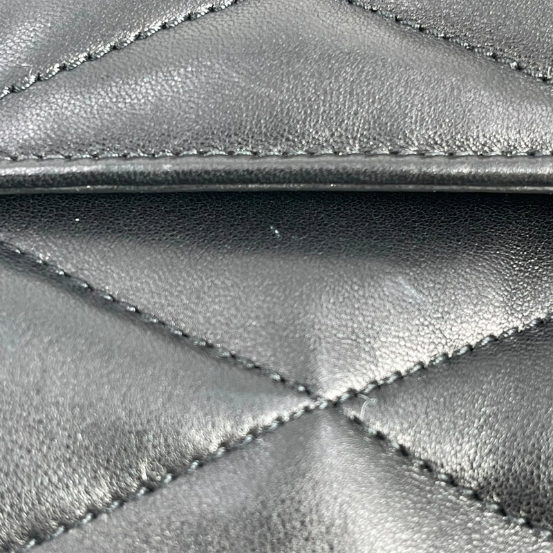 Saint Laurent Quilted Leather Hand Bag One Shoulder Bag - Black 