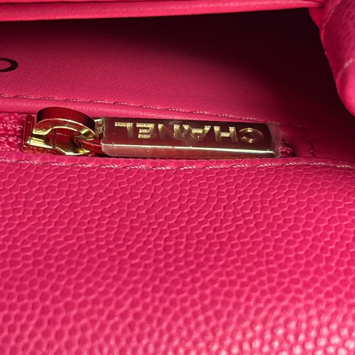 CHANEL ココ ハンドル 19XXS キャビアスキン ハンドバッグ - ピンク