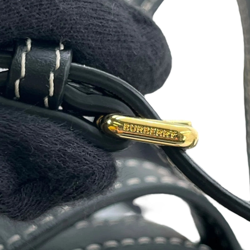 BURBERRY ミニ フレイヤ トートハンドバッグ ショルダーバッグ - ブラック