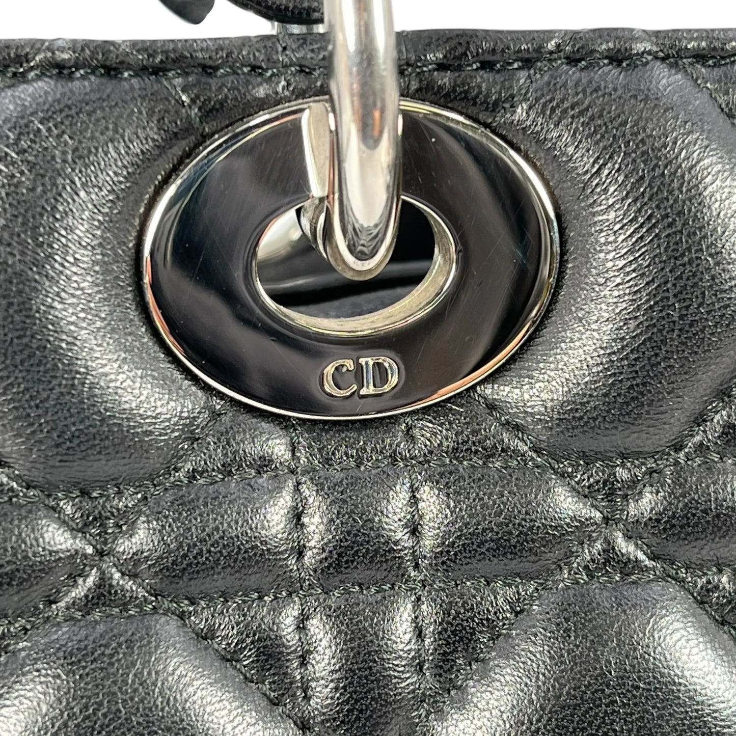 Dior Lady Dior Large Handbag - Black 