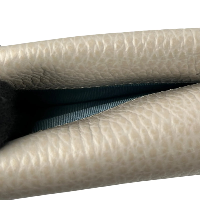 GUCCI Double G Tri-fold Compact Wallet - Gray 